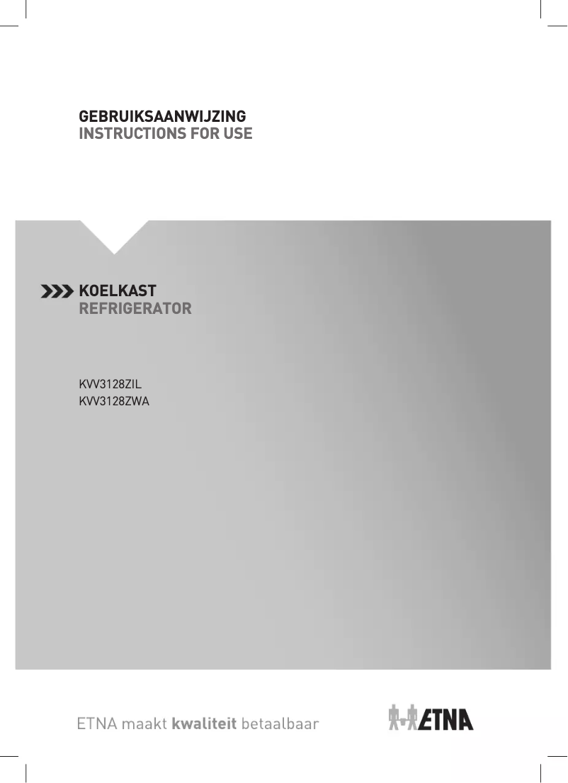 Page n°1 - Manuel utilisateur Etna KVV3128ZIL