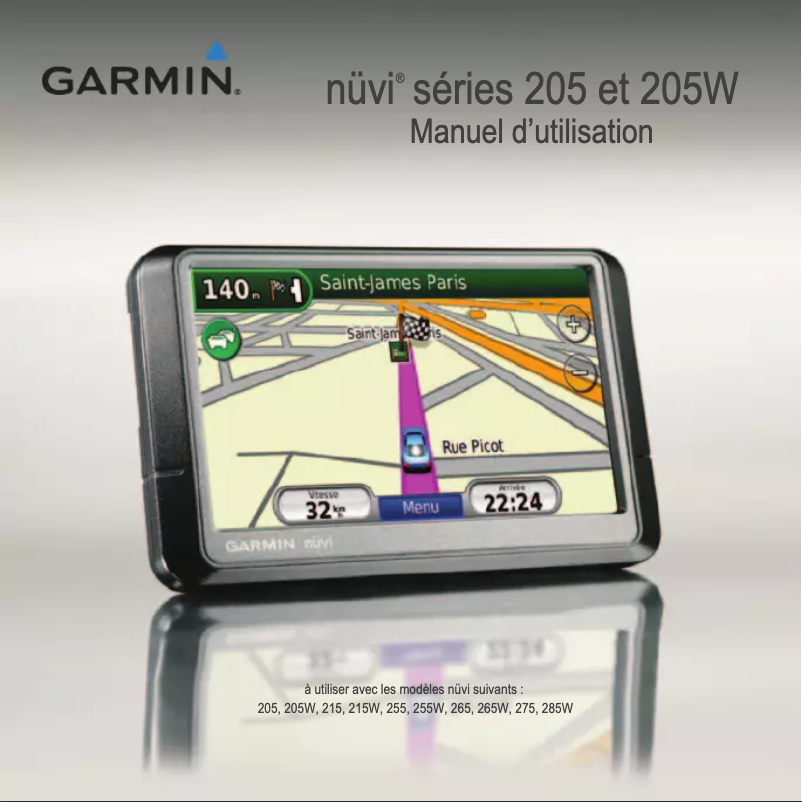 Page n°1 - Manuel utilisateur Garmin Nüvi 215T