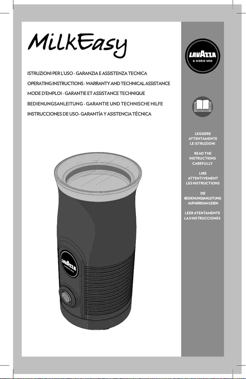 Page n°1 - Manuel utilisateur Lavazza MilkEasy