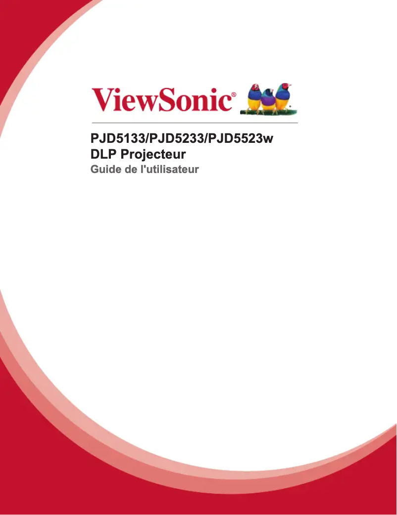 Page n°1 - Manuel utilisateur Viewsonic PJD5233