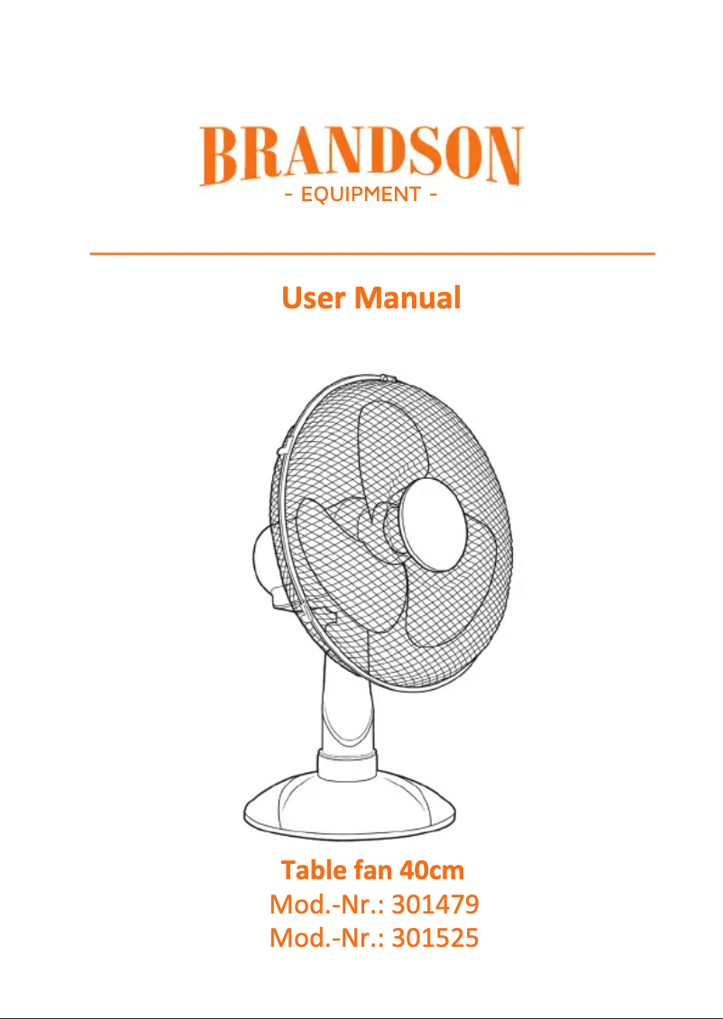 Page 1 de la notice Manuel utilisateur Brandson 301479