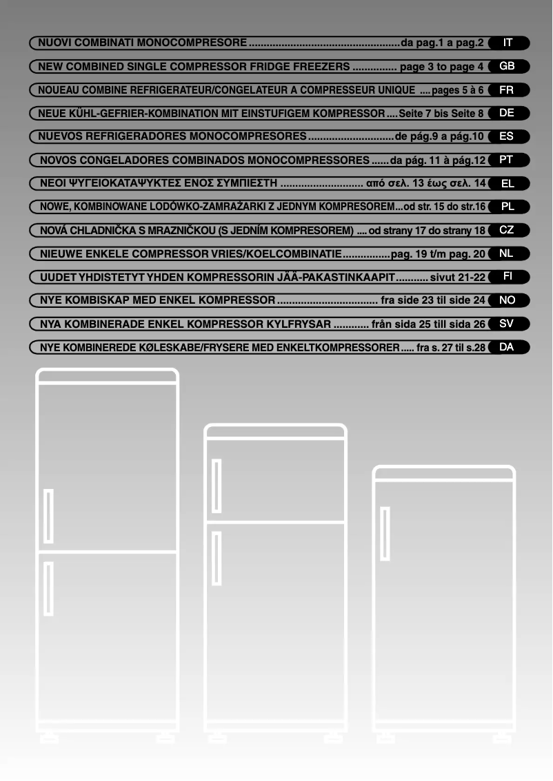 Page 1 de la notice Manuel utilisateur Candy CFMEE 3750
