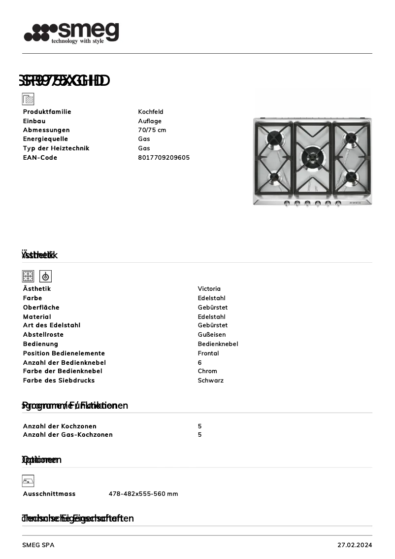 Image de la première page du manuel de l'appareil SR975XGHD