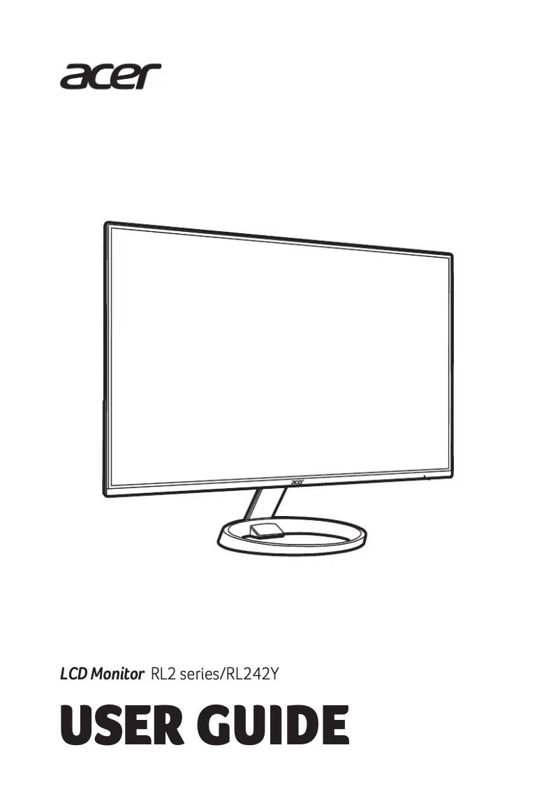 Page n°1 - Guide de démarrage rapide Acer RL242Y
