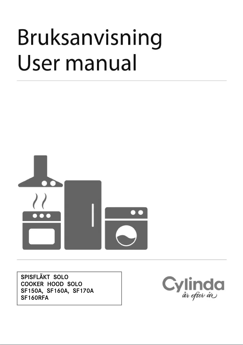 Página 1 del manual Manual de usuario Cylinda SOLO SF160RFA