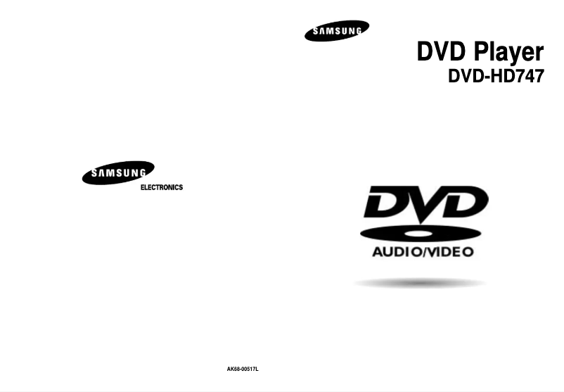 Page 1 de la notice Manuel utilisateur Samsung DVD-HD747