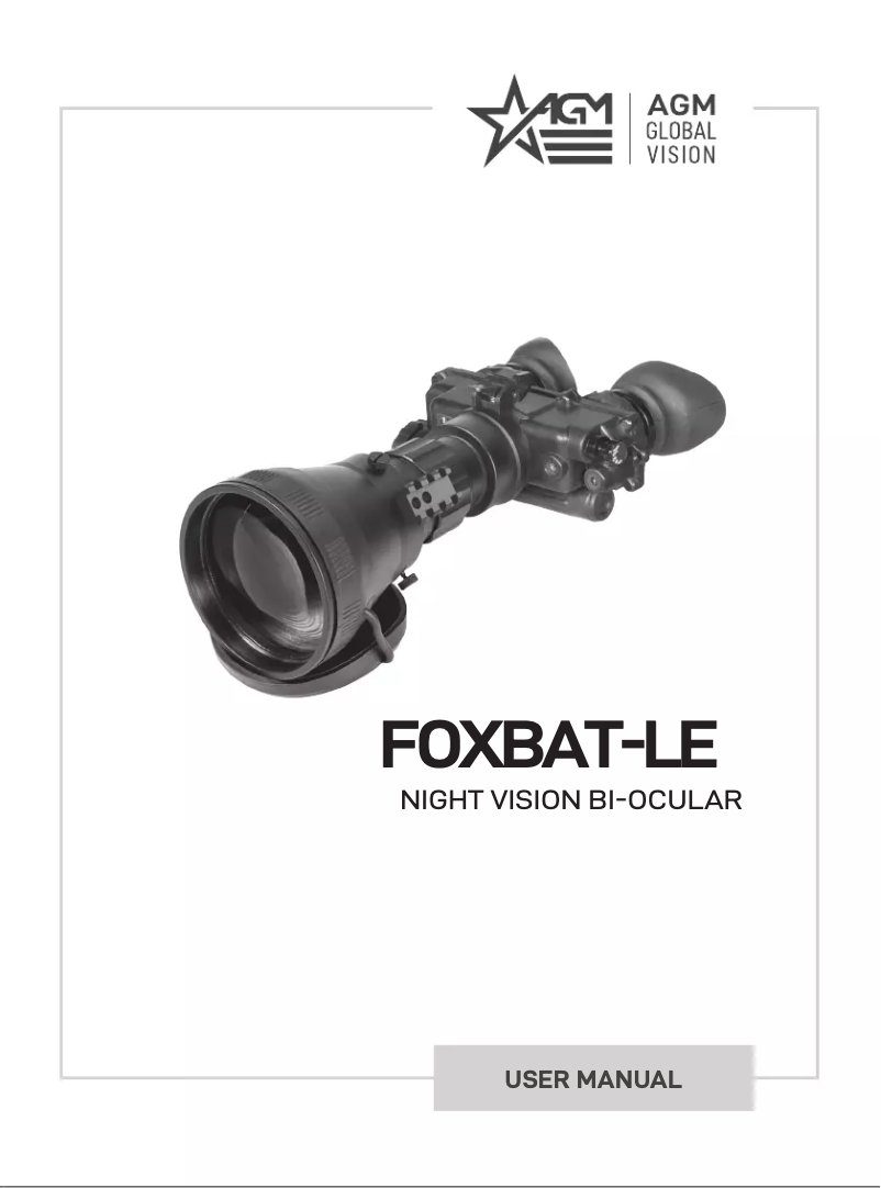 Page 1 de la notice Manuel utilisateur AGM FoxBat-LE7