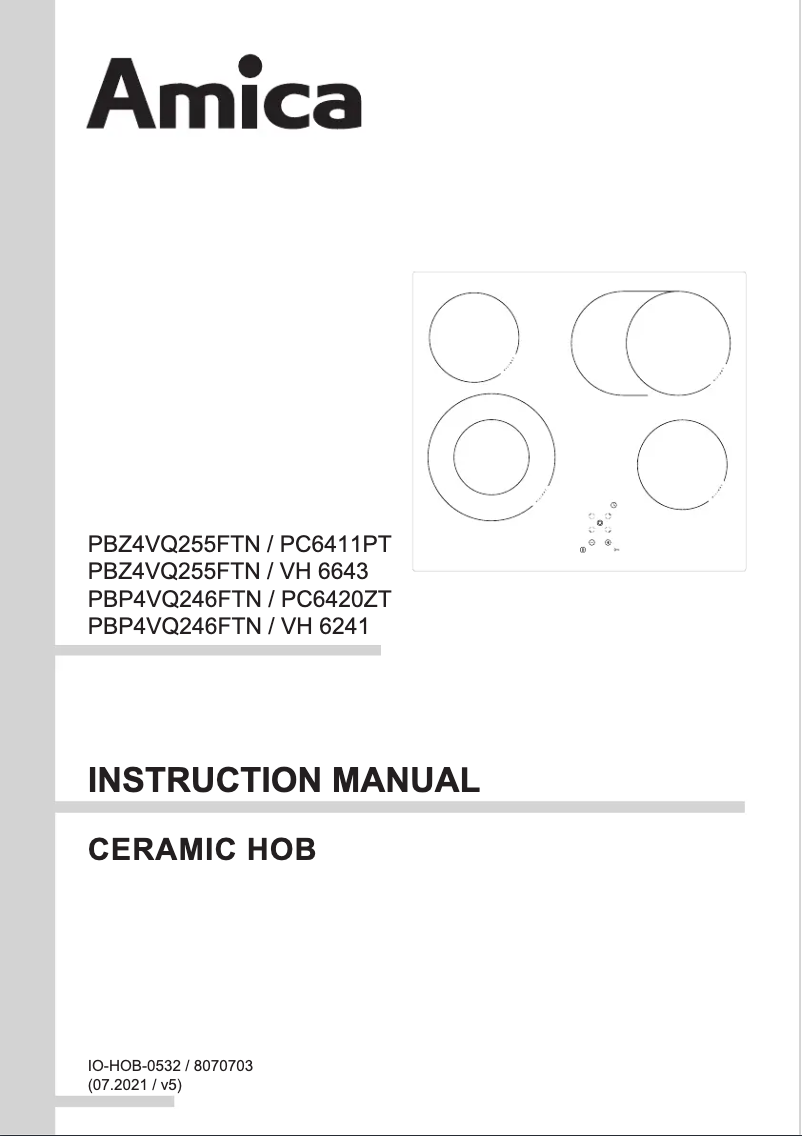 Página 1 del manual Manual de usuario Amica PC6420ZT