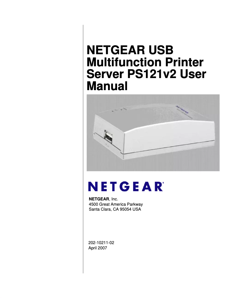 Image de la première page du manuel de l'appareil PS121