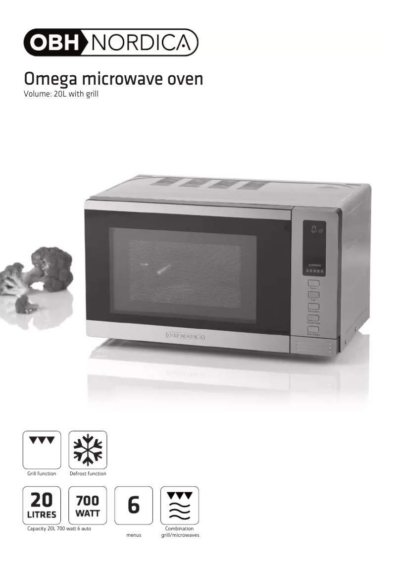 Page 1 de la notice Manuel utilisateur OBH Nordica Omega