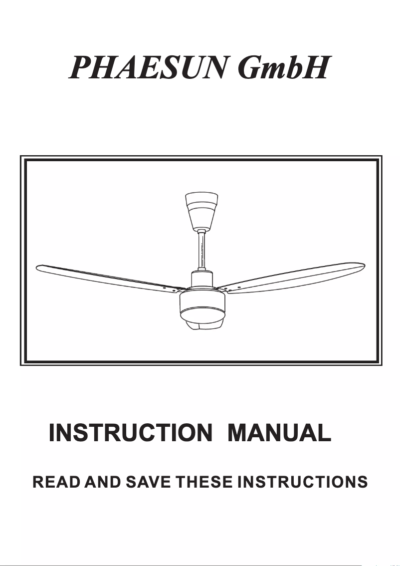 Page 1 de la notice Manuel utilisateur Phaesun DC167S-52123MB