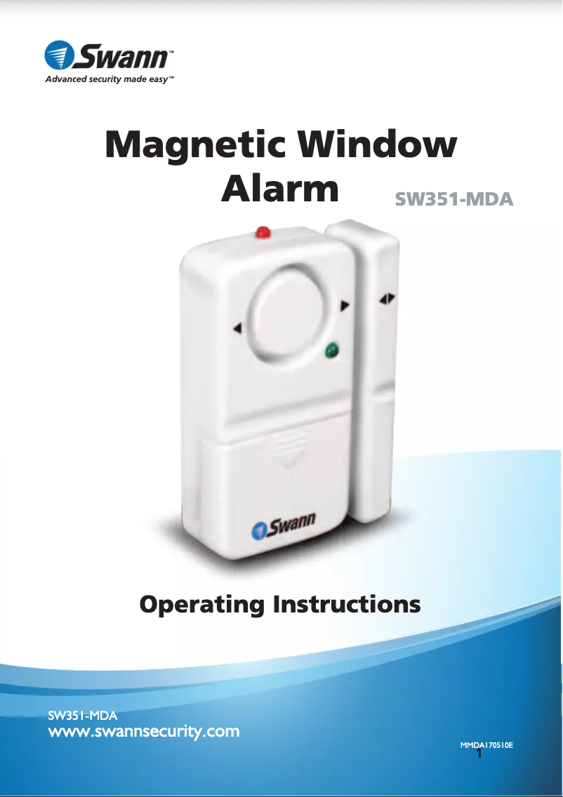 Page 1 de la notice Manuel utilisateur Swann SW351-MD2