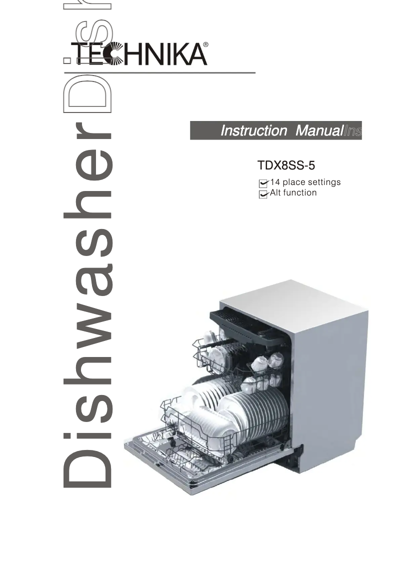 Page n°1 - Manuel utilisateur Technika TDX8SS-5