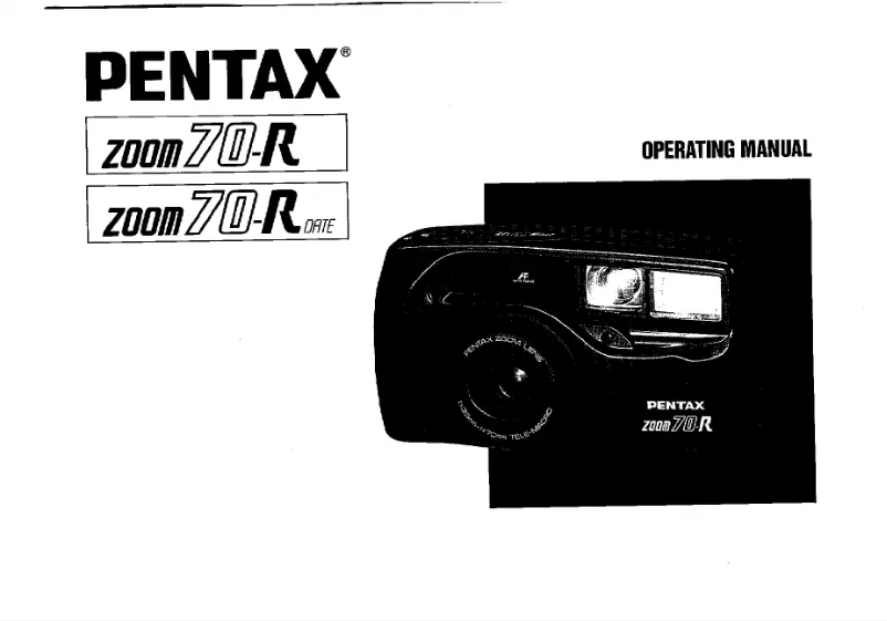 Page 1 de la notice Manuel utilisateur Pentax IQZoom 70-R