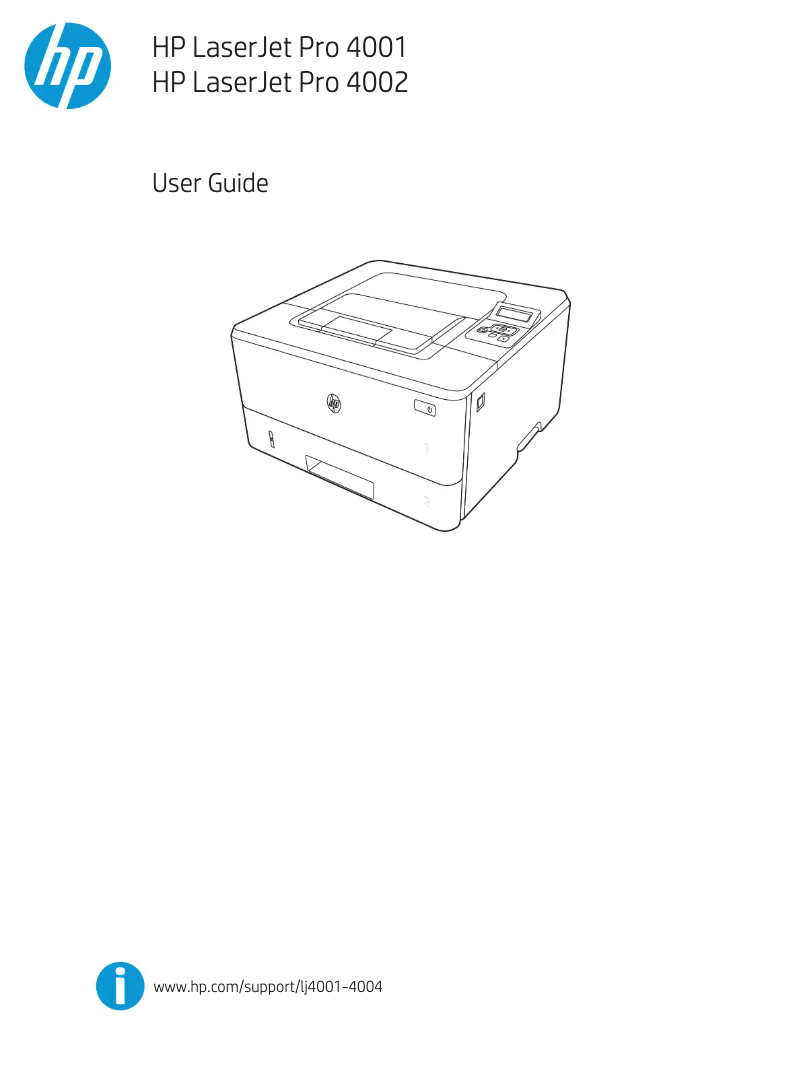 Imagen de la primera página del manual del dispositivo LaserJet Pro 4002dw