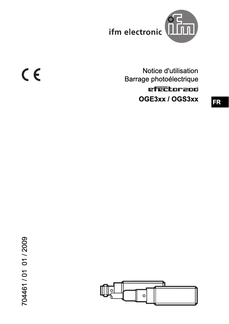 Page 1 de la notice Manuel utilisateur IFM OGE300