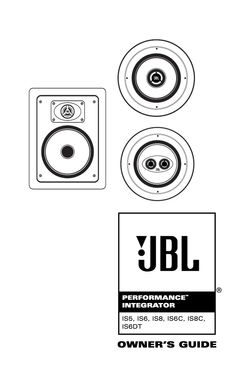 Page 1 de la notice Manuel utilisateur JBL Performance IS6DT