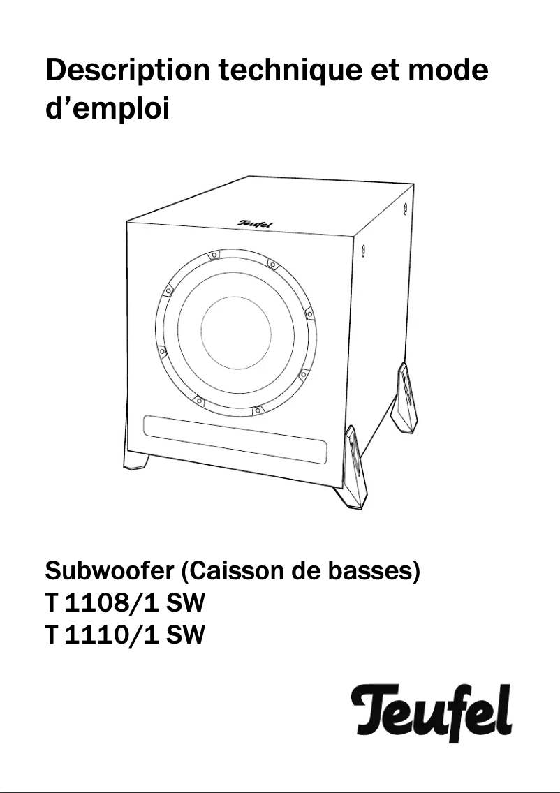 Página 1 del manual Manual de usuario Teufel Cinebar Pro Easy