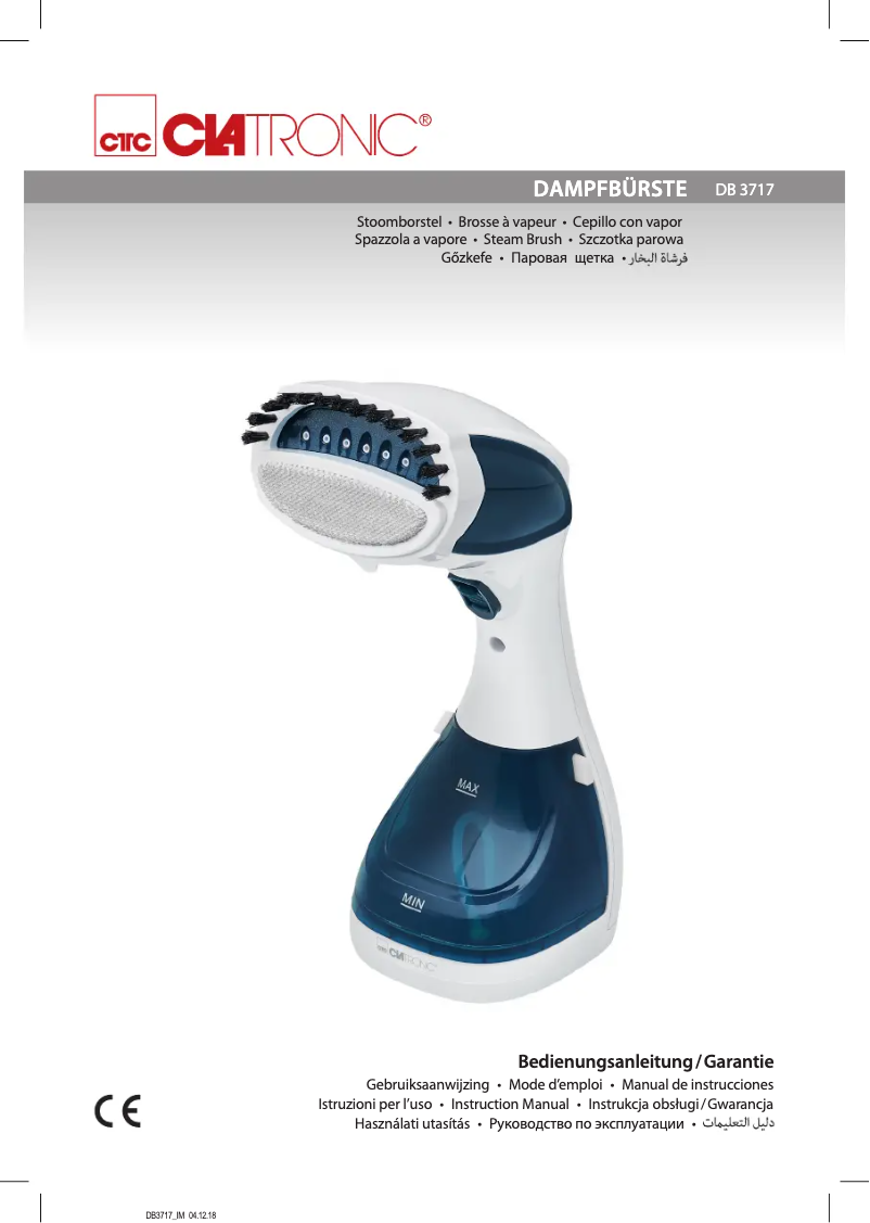 Page 1 de la notice Manuel utilisateur Clatronic DB 3717