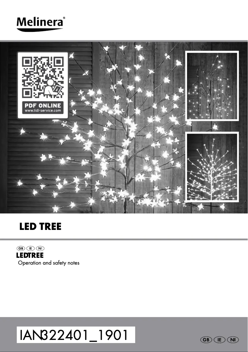 Page 1 de la notice Manuel utilisateur Melinera IAN 322401