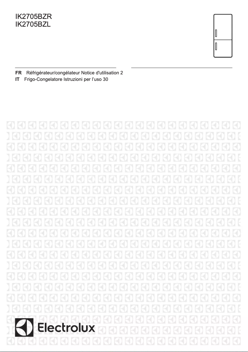 Page 1 de la notice Manuel utilisateur Electrolux IK2705BZL