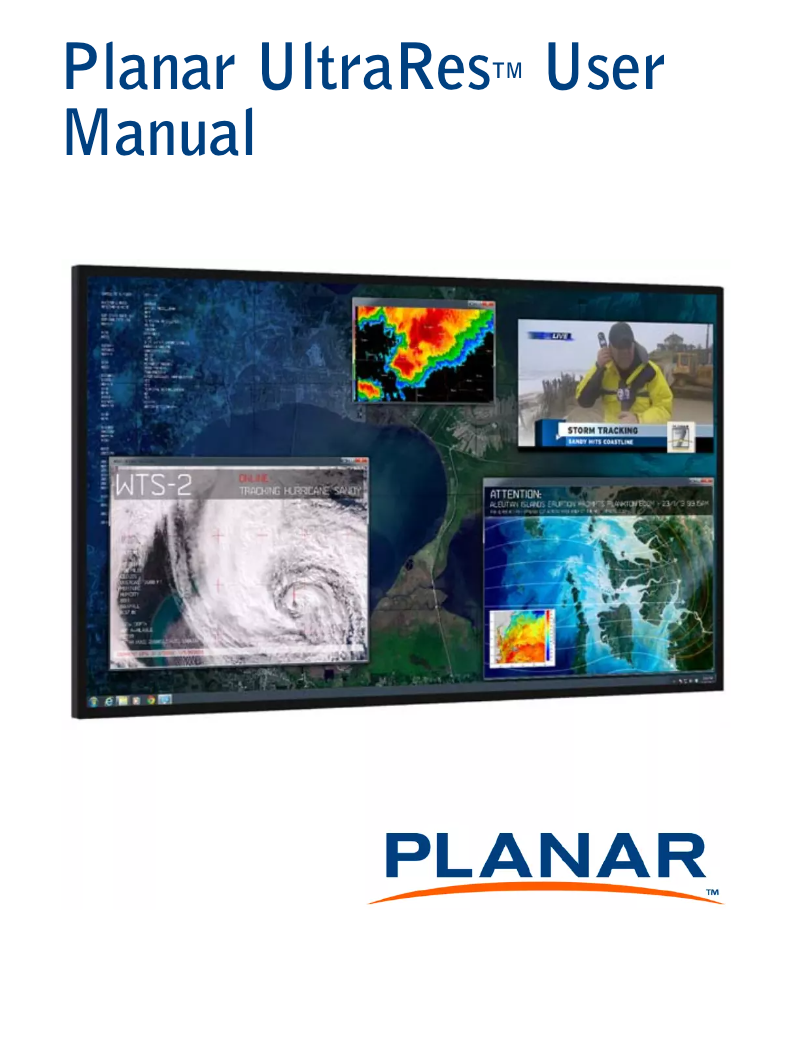 Page n°1 - Manuel utilisateur Planar UR8450-LX-ERO-B-T