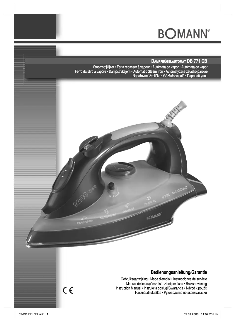 Page 1 de la notice Manuel utilisateur Bomann DB 771 CB