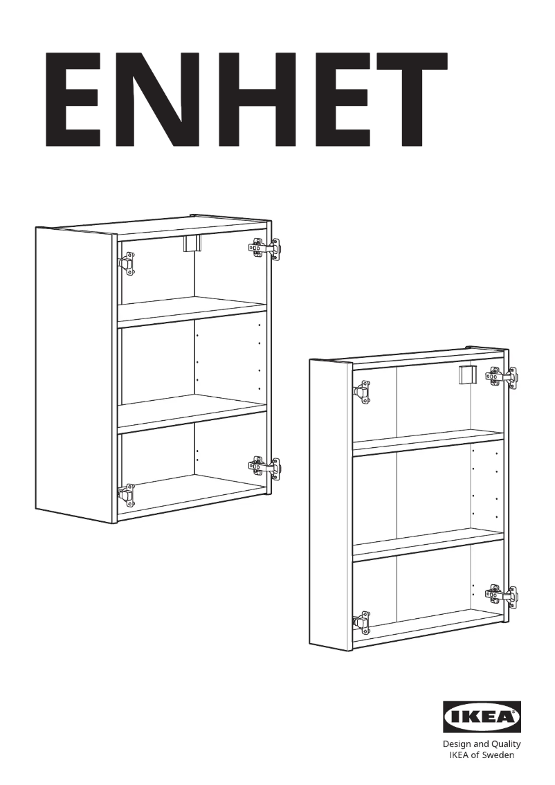 Page 1 de la notice Manuel utilisateur Ikea ENHET 305.144.42