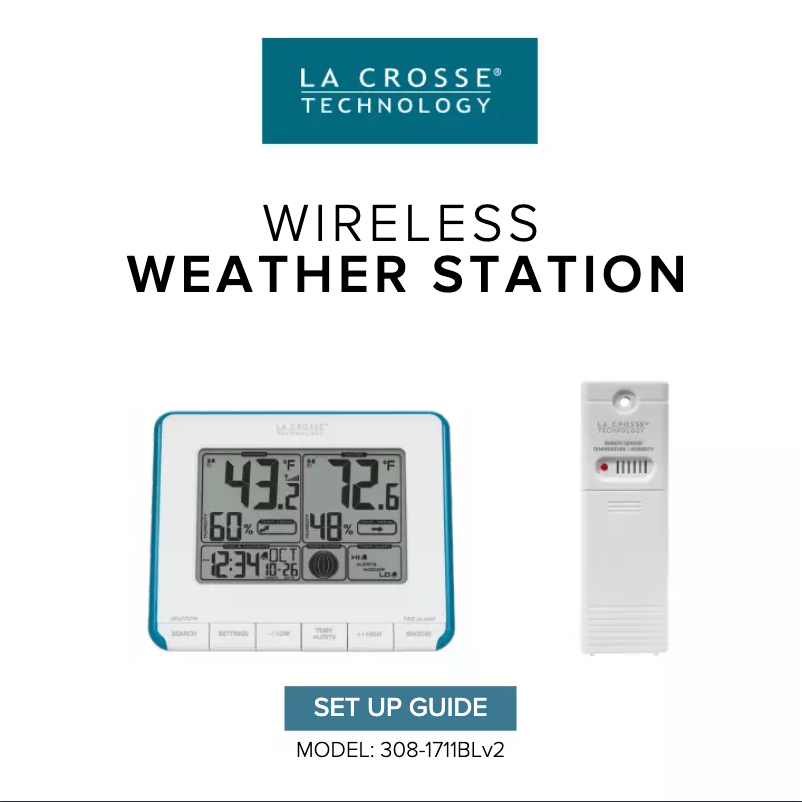 Página 1 del manual Manual de usuario La Crosse Technology 308-1711BLV3