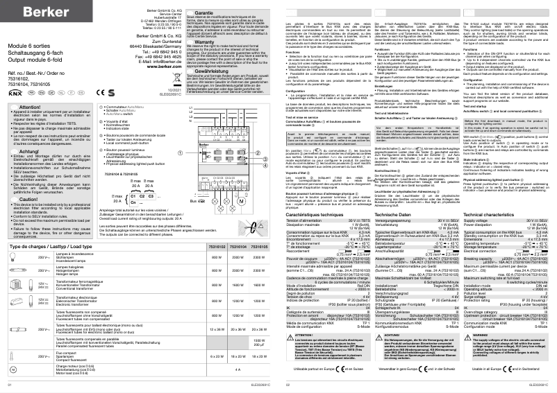 Image de la première page du manuel de l'appareil 75316102