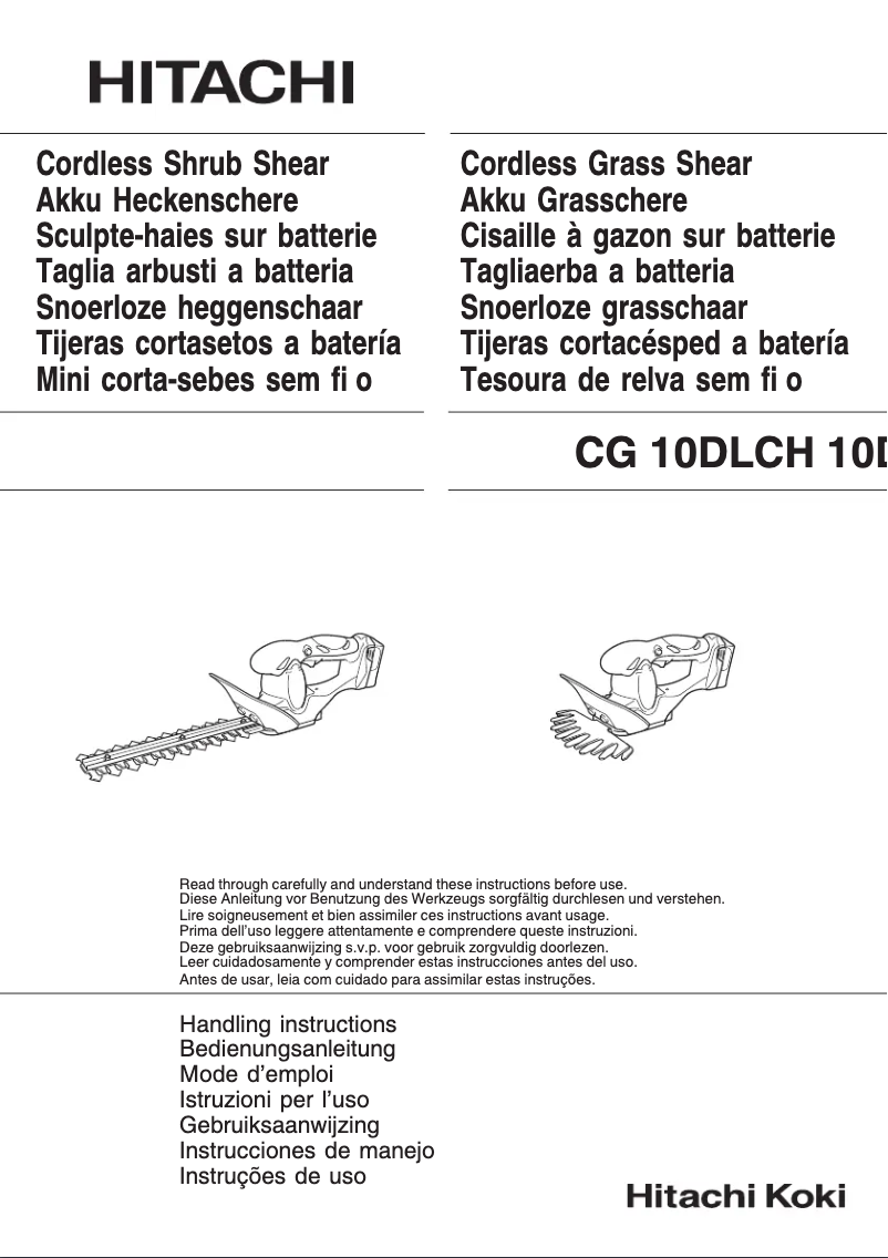 Page n°1 - Manuel utilisateur Hitachi CH 10DL