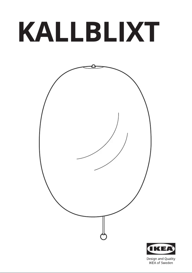 Image de la première page du manuel de l'appareil KALLBLIXT 704.980.01