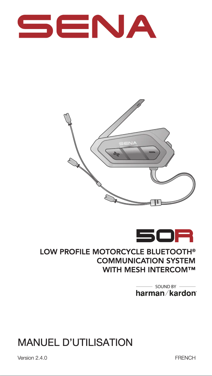 Page 1 de la notice Manuel utilisateur Sena 50R