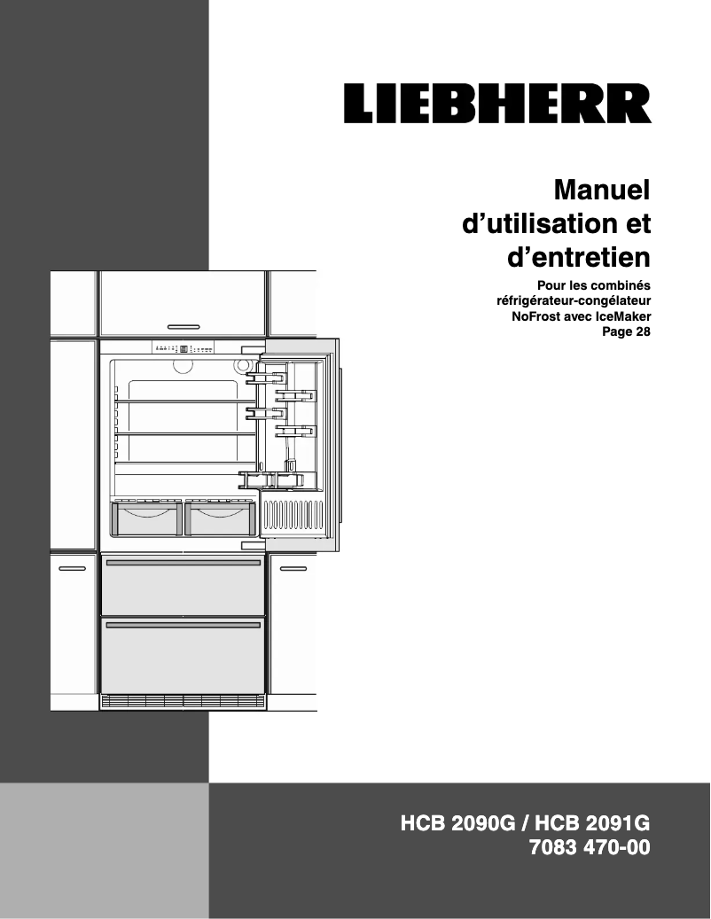 Page n°1 - Manuel utilisateur Liebherr HCB 2091G