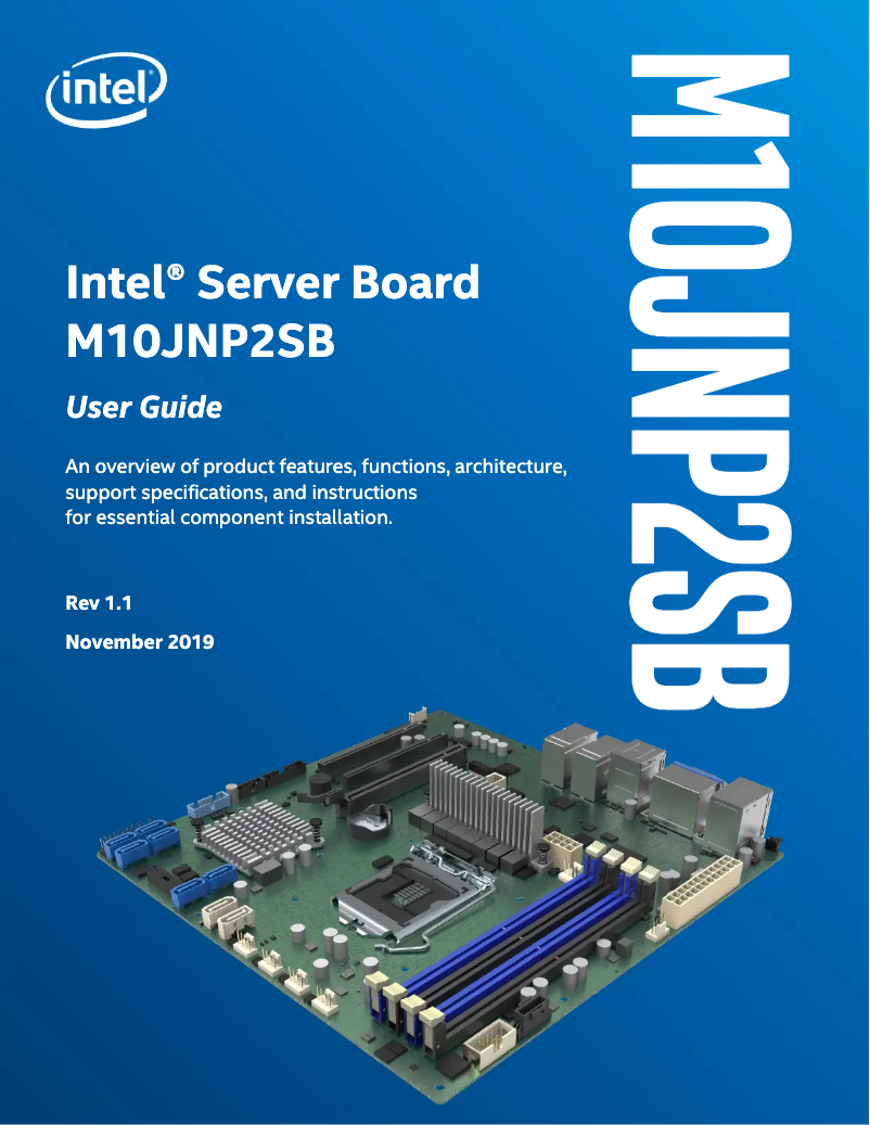 Page n°1 - Manuel utilisateur Intel M10JNP2SB