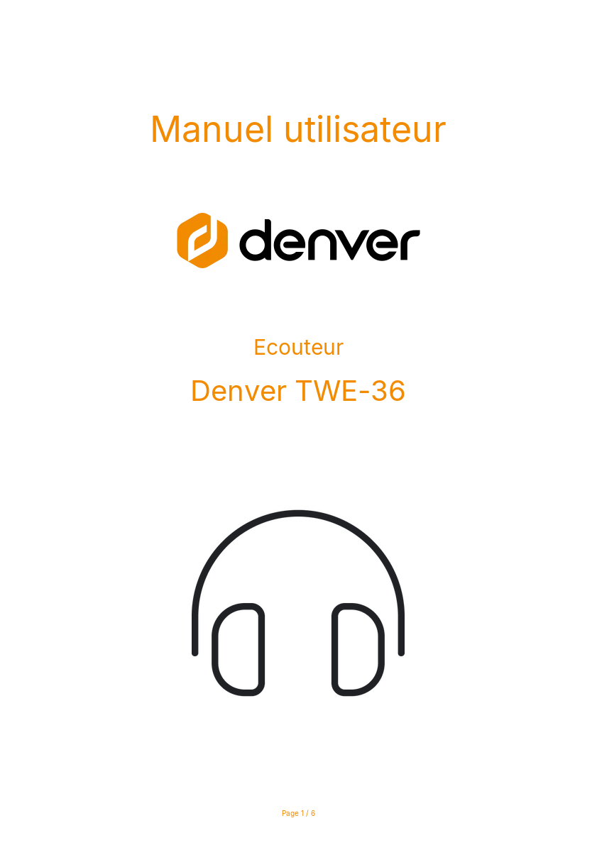 Image de la première page du manuel de l'appareil TWE-36