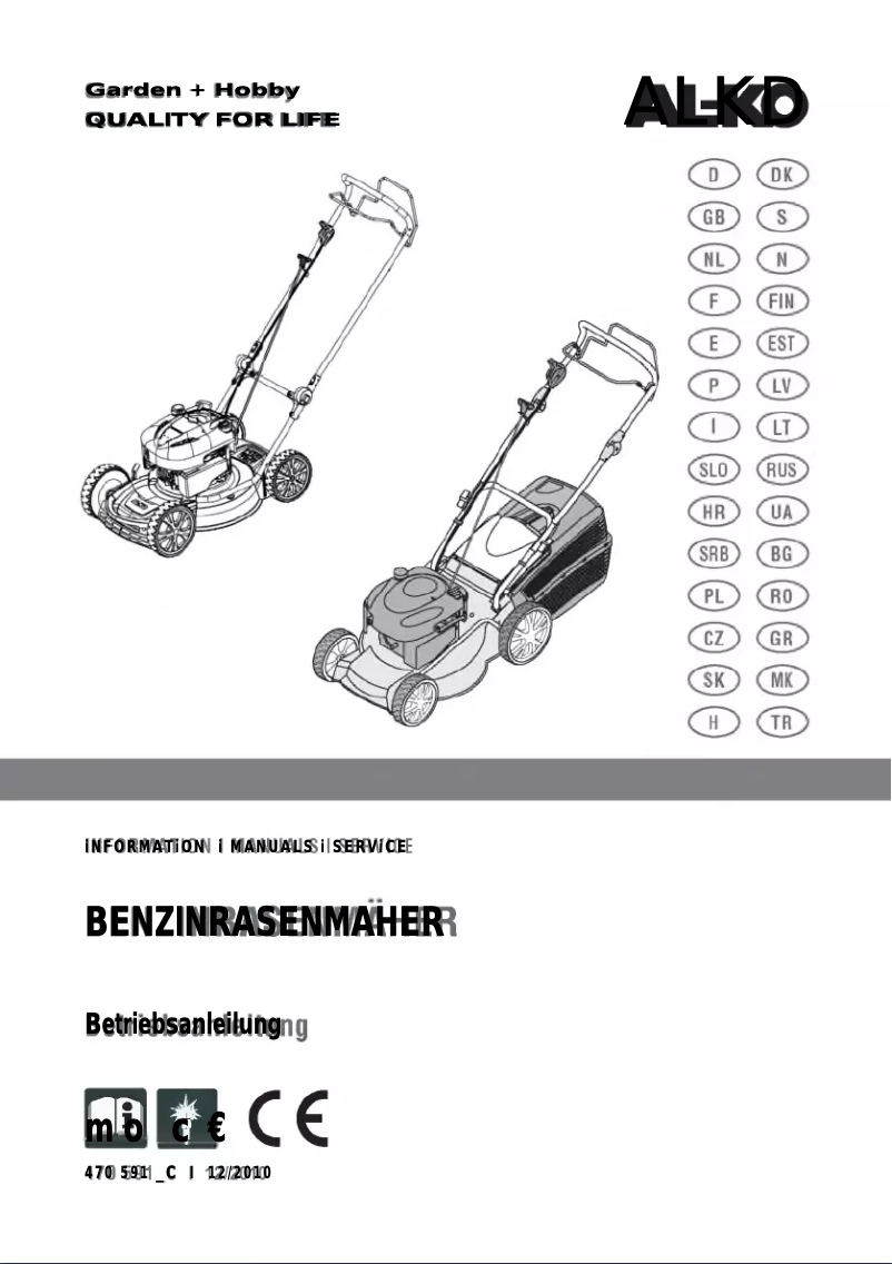 Page 1 de la notice Manuel utilisateur AL-KO Silver 51 BR Comfort