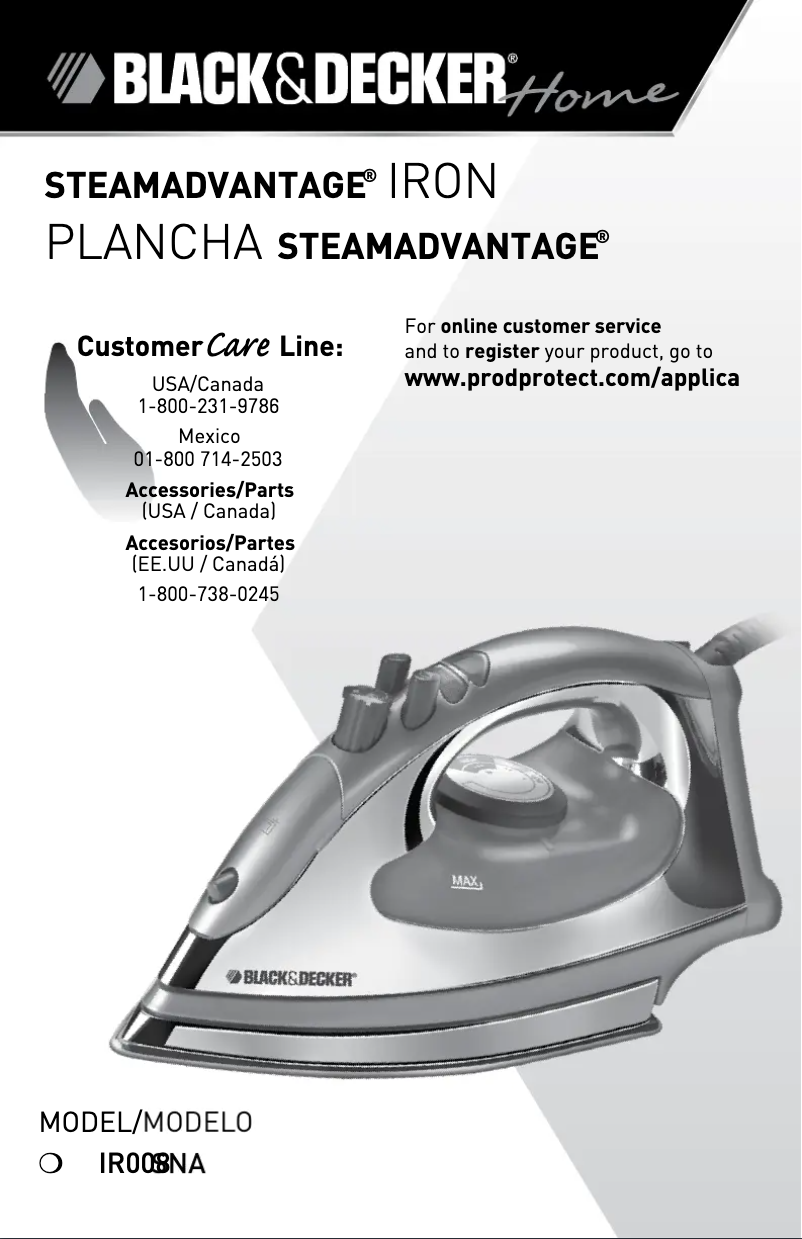 Page n°1 - Manuel utilisateur Black & Decker IR008SNA