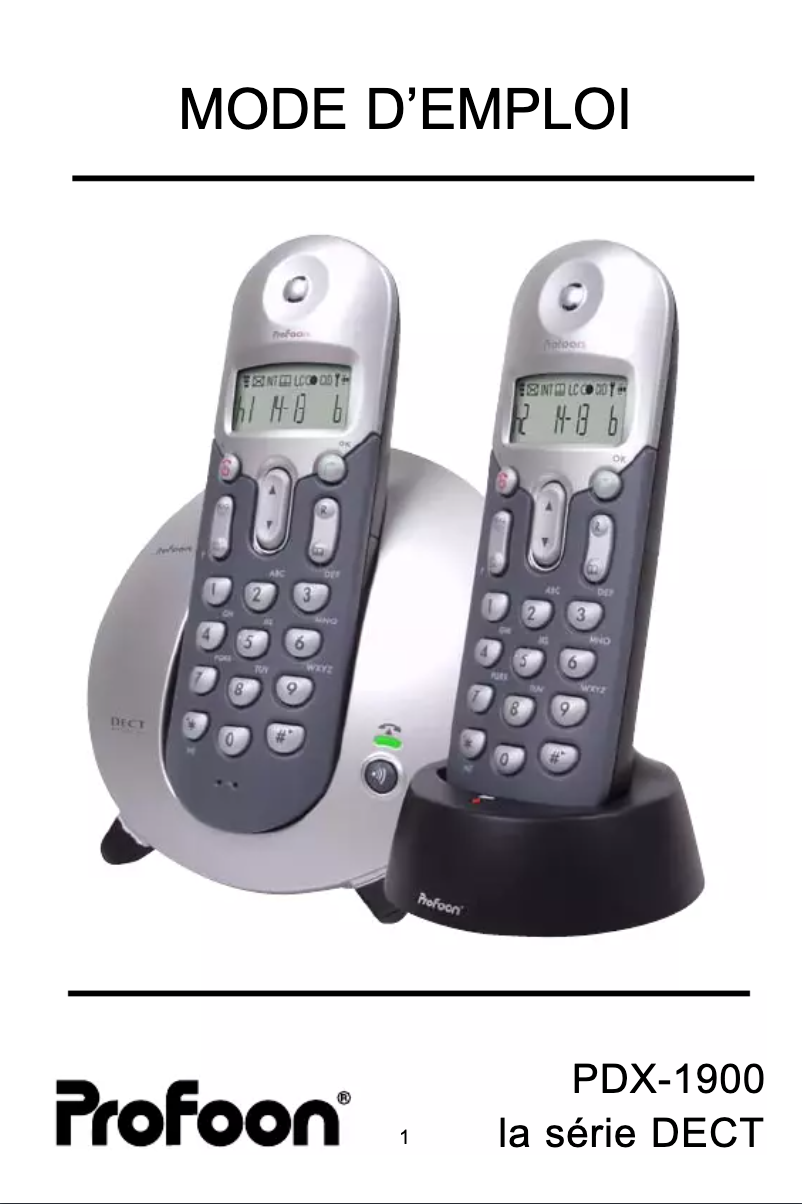 Imagen de la primera página del manual del dispositivo PDX-1900