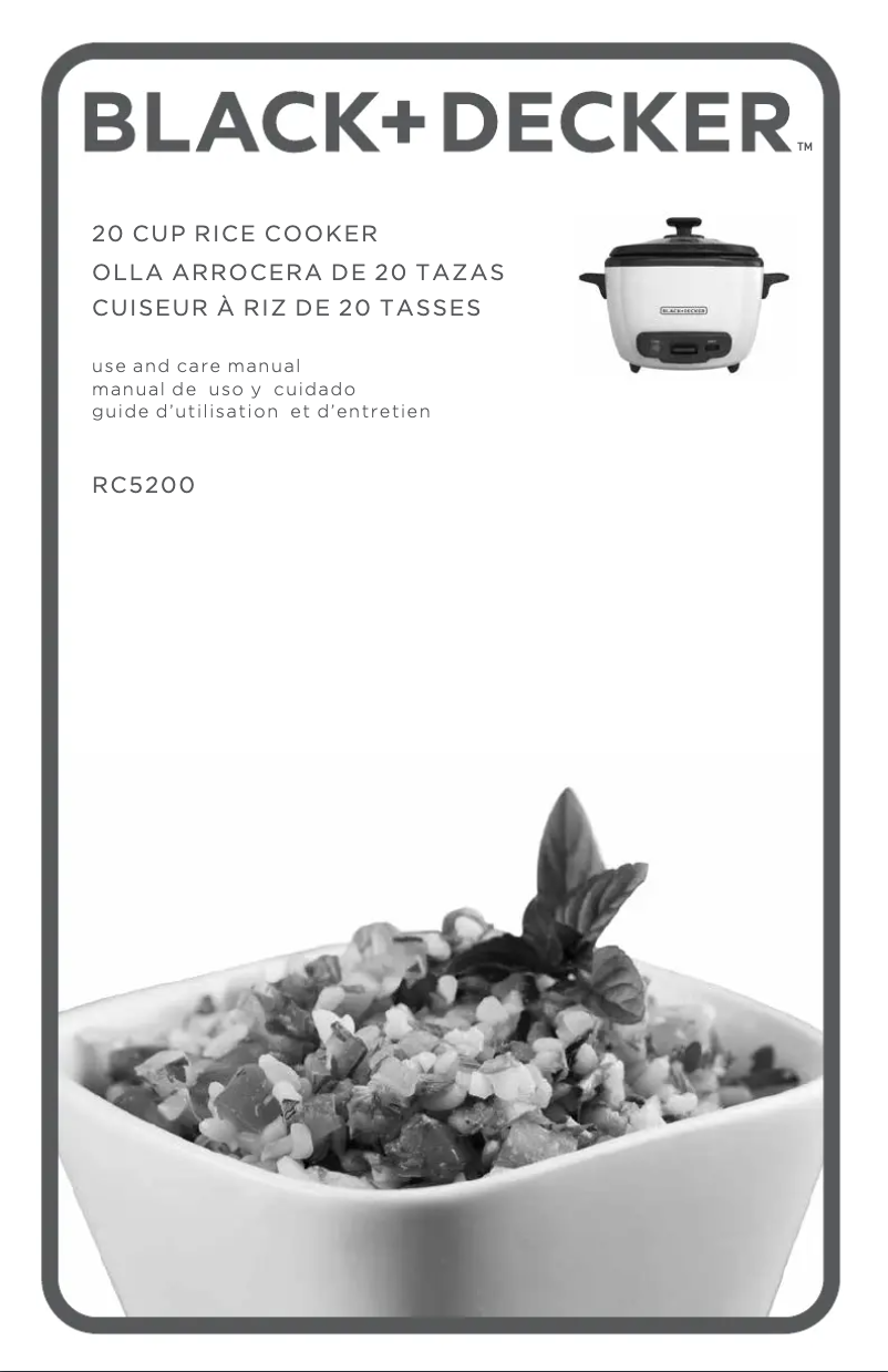 Page 1 de la notice Manuel utilisateur Black & Decker RC5200