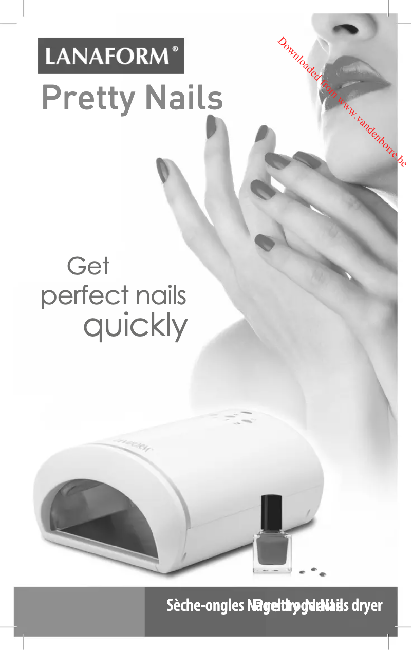 Page 1 de la notice Manuel utilisateur Lanaform Pretty Nails