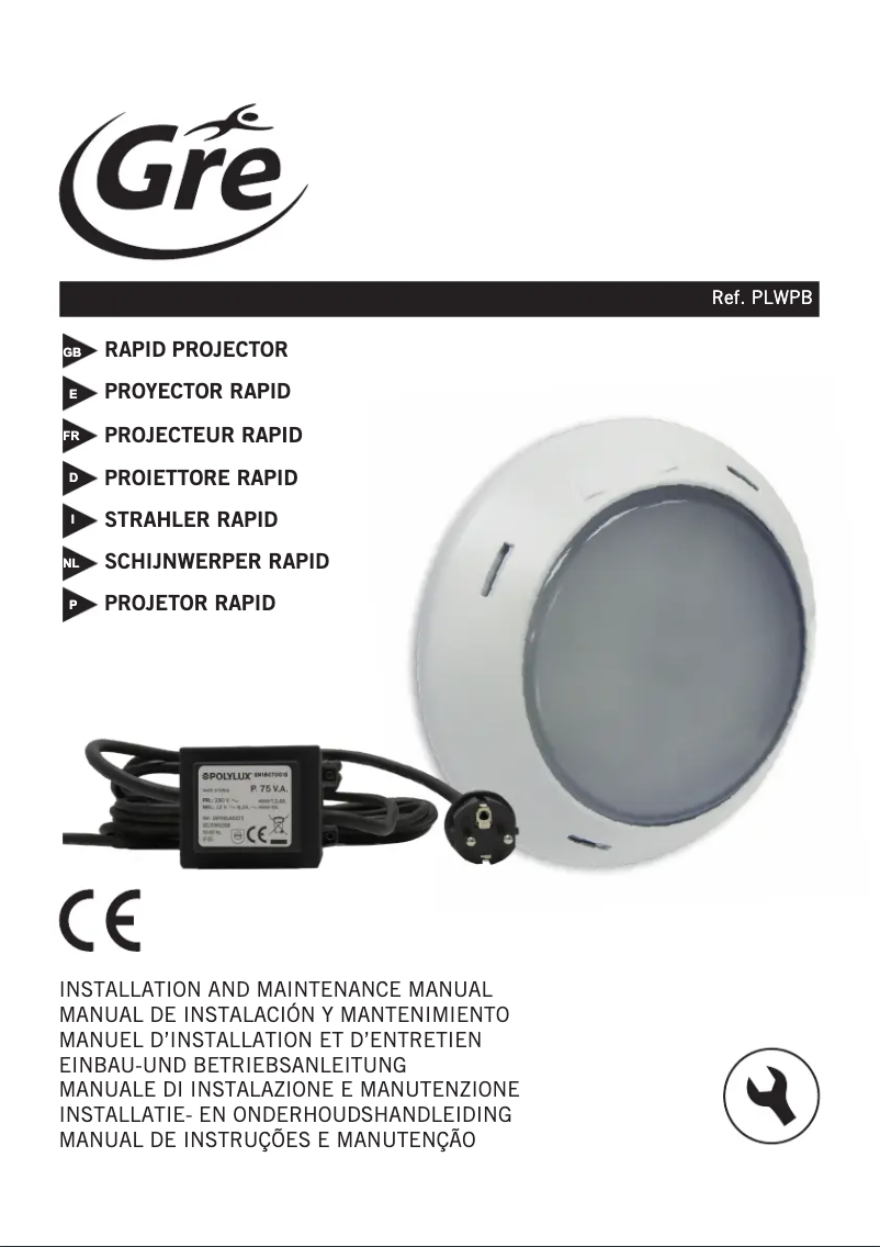 Imagen de la primera página del manual del dispositivo PLWPB