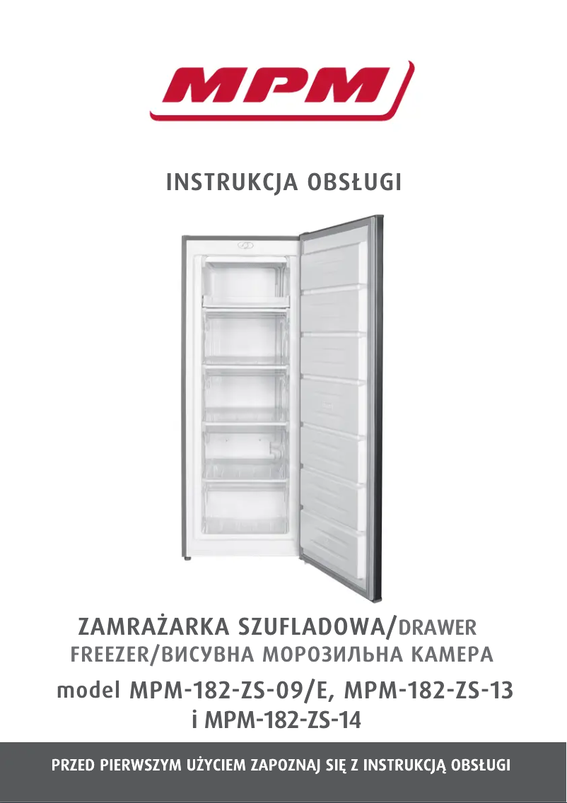 Image de la première page du manuel de l'appareil MPM-182-ZS-09/E