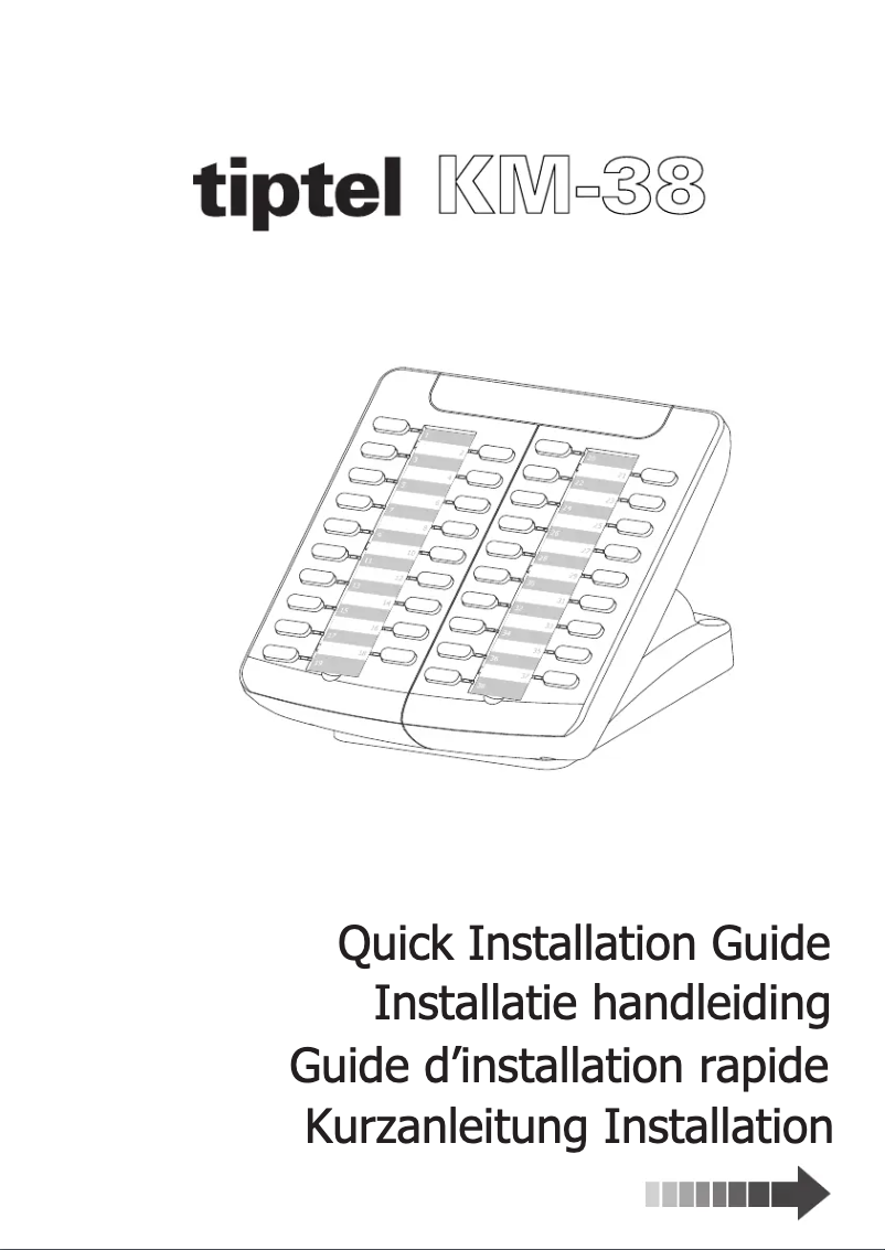 Page 1 de la notice Manuel utilisateur Tiptel KM-38