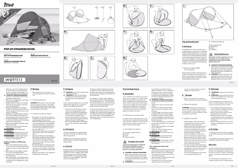 Page n°1 - Manuel utilisateur Crivit IAN 297513