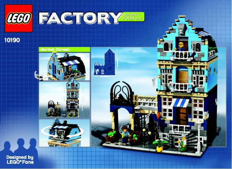 Page 1 de la notice Manuel utilisateur Lego Market Street