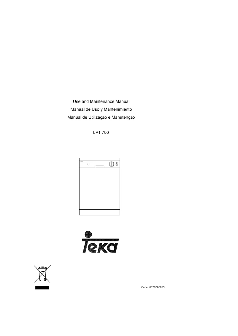 Page 1 de la notice Manuel utilisateur Teka LP1 700