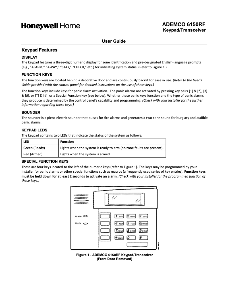 Image de la première page du manuel de l'appareil 6150RF