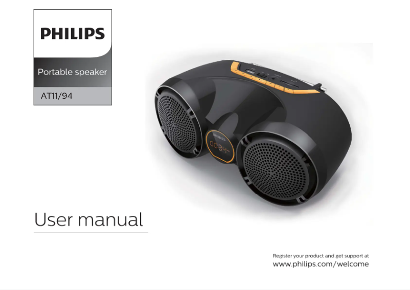 Page 1 de la notice Manuel utilisateur Philips AT11