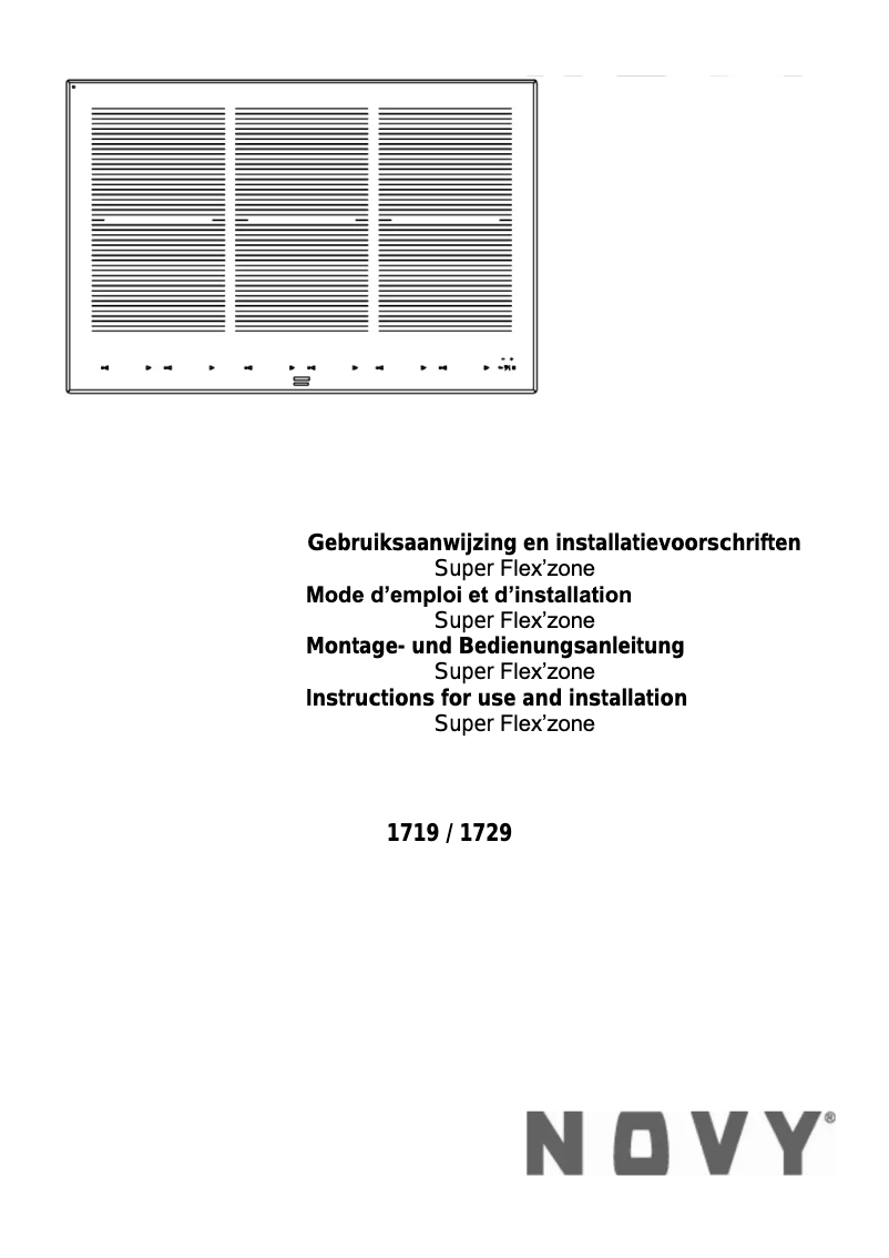 Image de la première page du manuel de l'appareil Super Flex’zone 1719